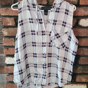 Womens tank top flannel